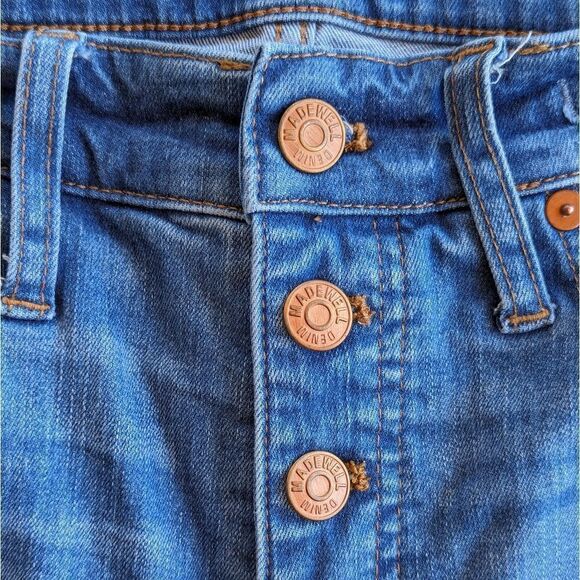 Madewell Cali Demi-Boot Jeans in Bronson Wash: Button-Front Edition Sz‎ 27 - Picture 14 of 14